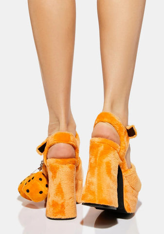 Snake Eyes Fuzzy Mary Janes