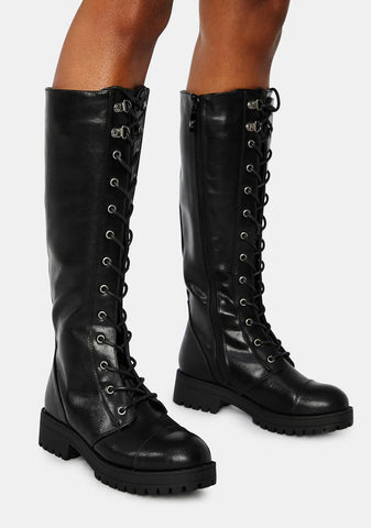 Vandal Tall Combat Boots