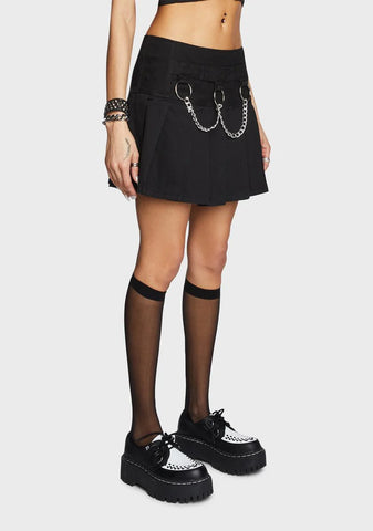 Mary Chain Pleated Skirt