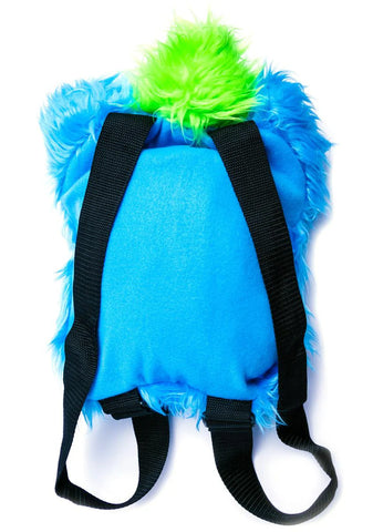 Monster Behind You Furry Backpack