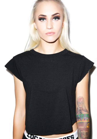 Back To Ba-sikks Crop Tee - White