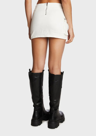 Roux Belted Mini Skirt