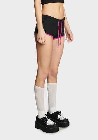 Pink Weed Short Shorts