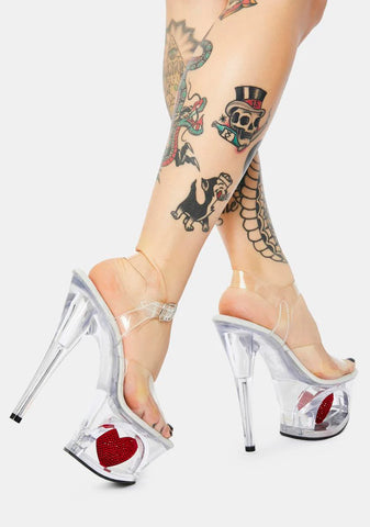 Clear Love Unleashed Platform Heels