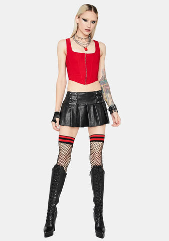 Cherry Down For It Corset Top