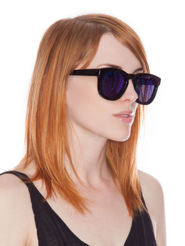 Classic Fox Mirror Sunglasses - Black
