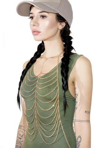 Make 'Em Gold Body Chain