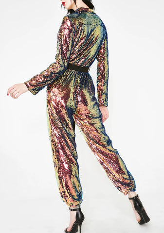 Cosmic Deviant Sequin Jumpsuit
