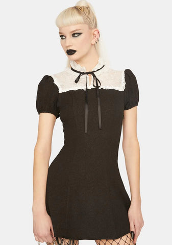 Collar Mini Dress