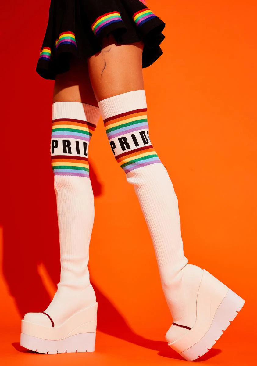 Beaming With Love Thigh High Boots