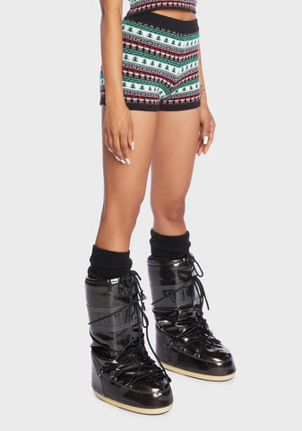 Dark Santa Knit Shorts
