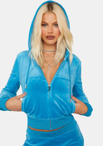 Turquoise OG Bling Hoodie