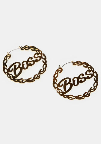 Head Honcho Hoop Earrings