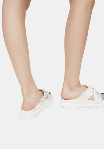 Have A Good Time Spike Slide Sandals