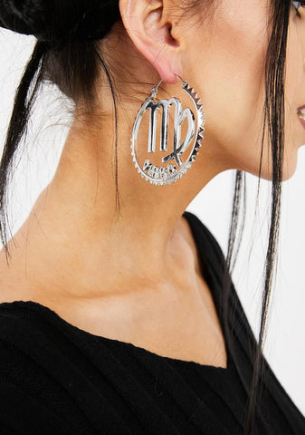 Reppin' Virgo Hoop Earrings