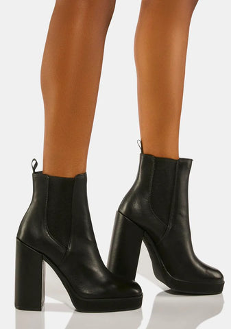 Triple Leather Chelsea Boots