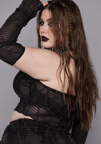 Plus Beyond The Woods Crop Top