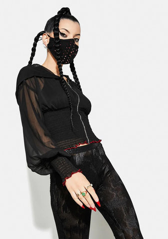 Chiffon Tight Waist Short Sunscreen Jacket