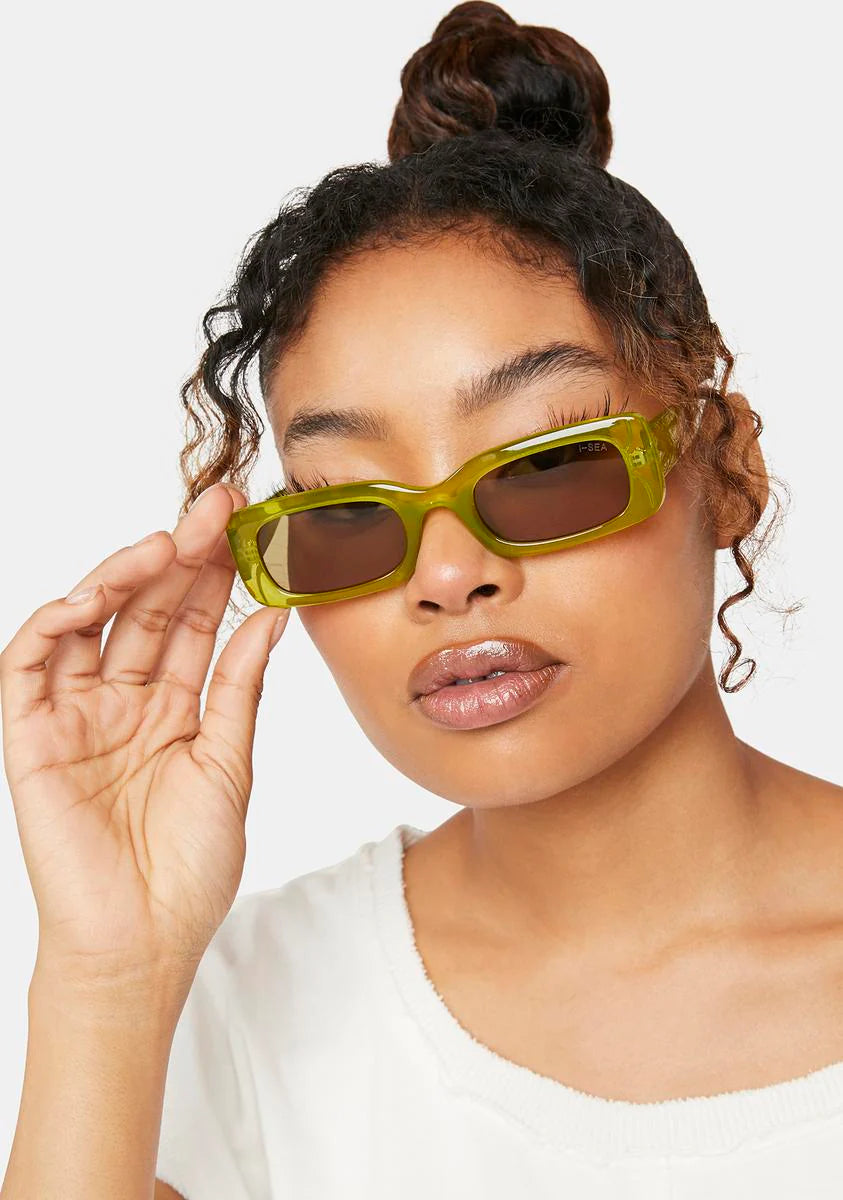 Avocado Supernova Rectangle Sunglasses