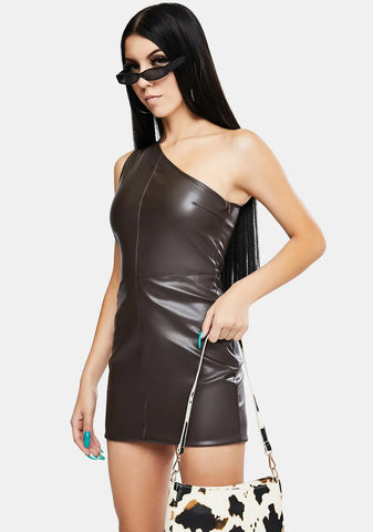 Monic One Shoulder Mini Dress