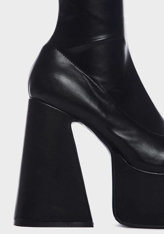 Over It Platform Sock Boots