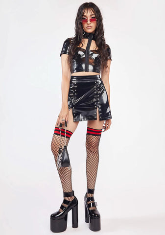 Without Limits Vinyl Skirt
