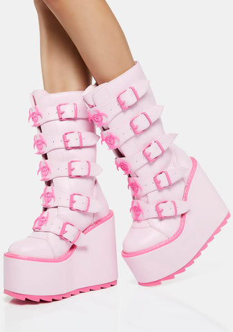 Pink Dune Toxica Boots