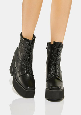 Rumi Lace Up Platform Boots