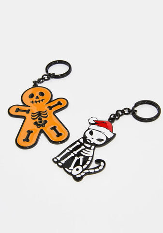No Bones About It Keychain Set