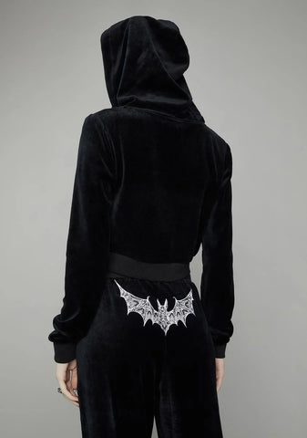 Winging It Velour Hoodie