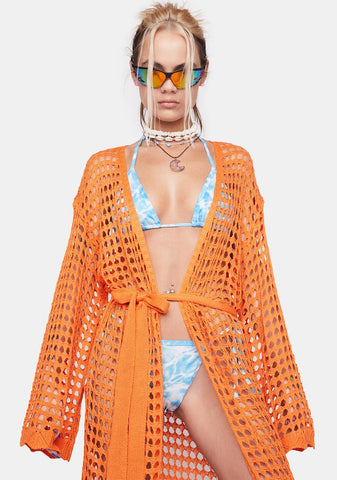 Sunrise After Party Access Crochet Cardigan