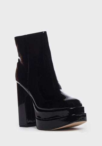 Say Too Much Platform Boots