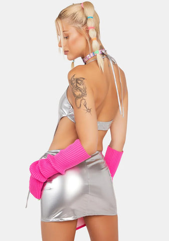 Rave Planet Mini Skirt