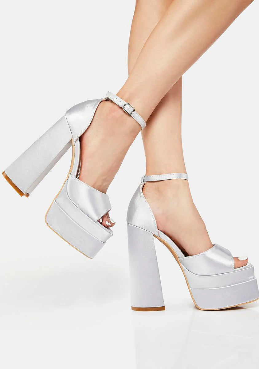 Too Late Now Platform Heels