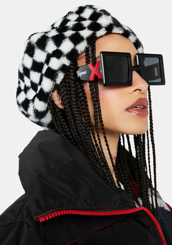 Boxy Tic Tac Toe Sunglasses