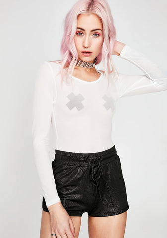 Night Come For Me Drawstring Shorts