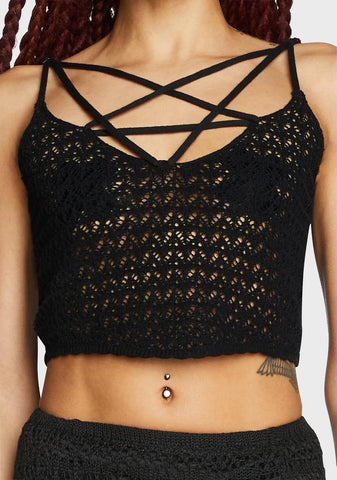 Hope For The Worst Crochet Tank