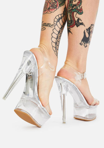 Croix Clear Platform Heels