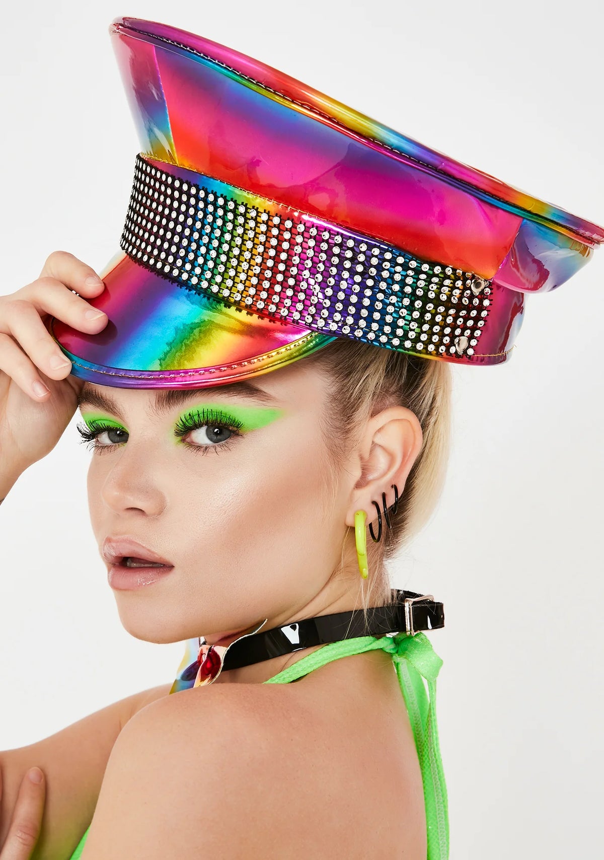 Spectrum Bliss Holographic Hat