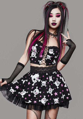 Start A Riot Lace Mini Skirt