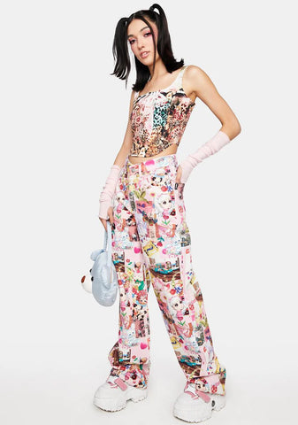 Kawaii Collage Jeans