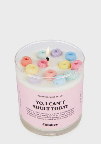 Can't Adult Cereal Candle