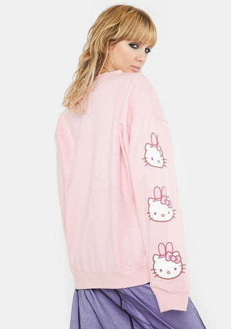 Hello Kitty Bunny Crewneck Sweatshirt
