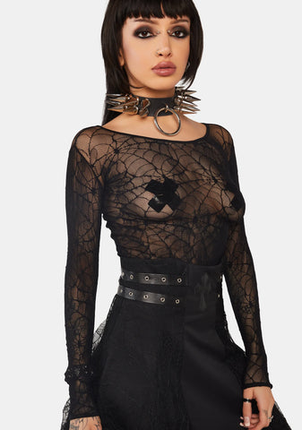 Taking Over Me Mesh Top