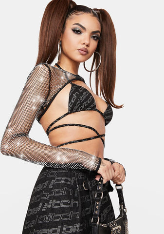 Keep It Icy Rhinestone Shrug