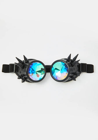 Black Mirage Kaleidoscope Goggles