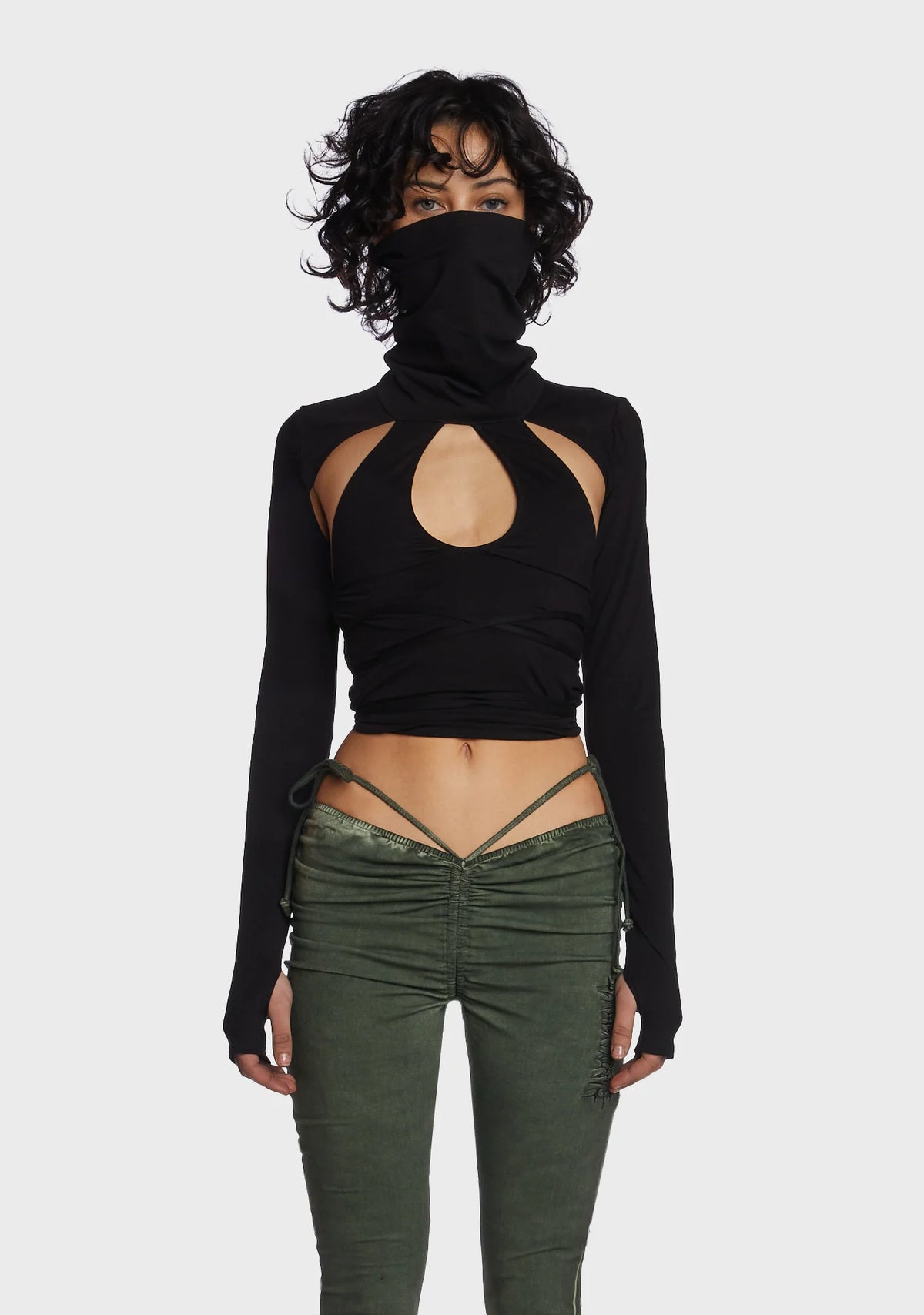 Echo Cut-Out Long Sleeve Top