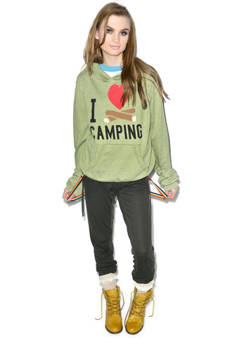 I Love Camping Malibu Pullover Sweater