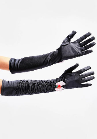 Summer's Eve Satin Gloves