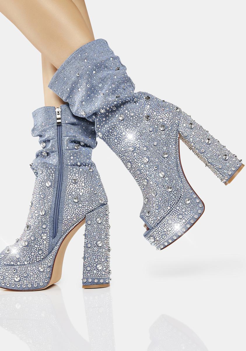 Adela Denim Heels